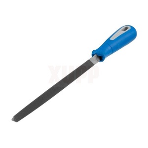 Напильник трехгранный КОБАЛЬТ для заточки ножовок, двухкомпонентная рукоятка, 150мм, подвес