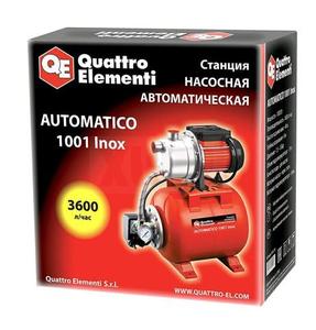 Насосная станция QUATTRO ELEMENTI Automatico 1001 Inox (1000 Вт, 3600 л/ч, для чистой, 40 м, 10,2 кг)